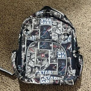 Pottery Barn Kids Star Wars Comic Backpack - Black, White, Red, Blue